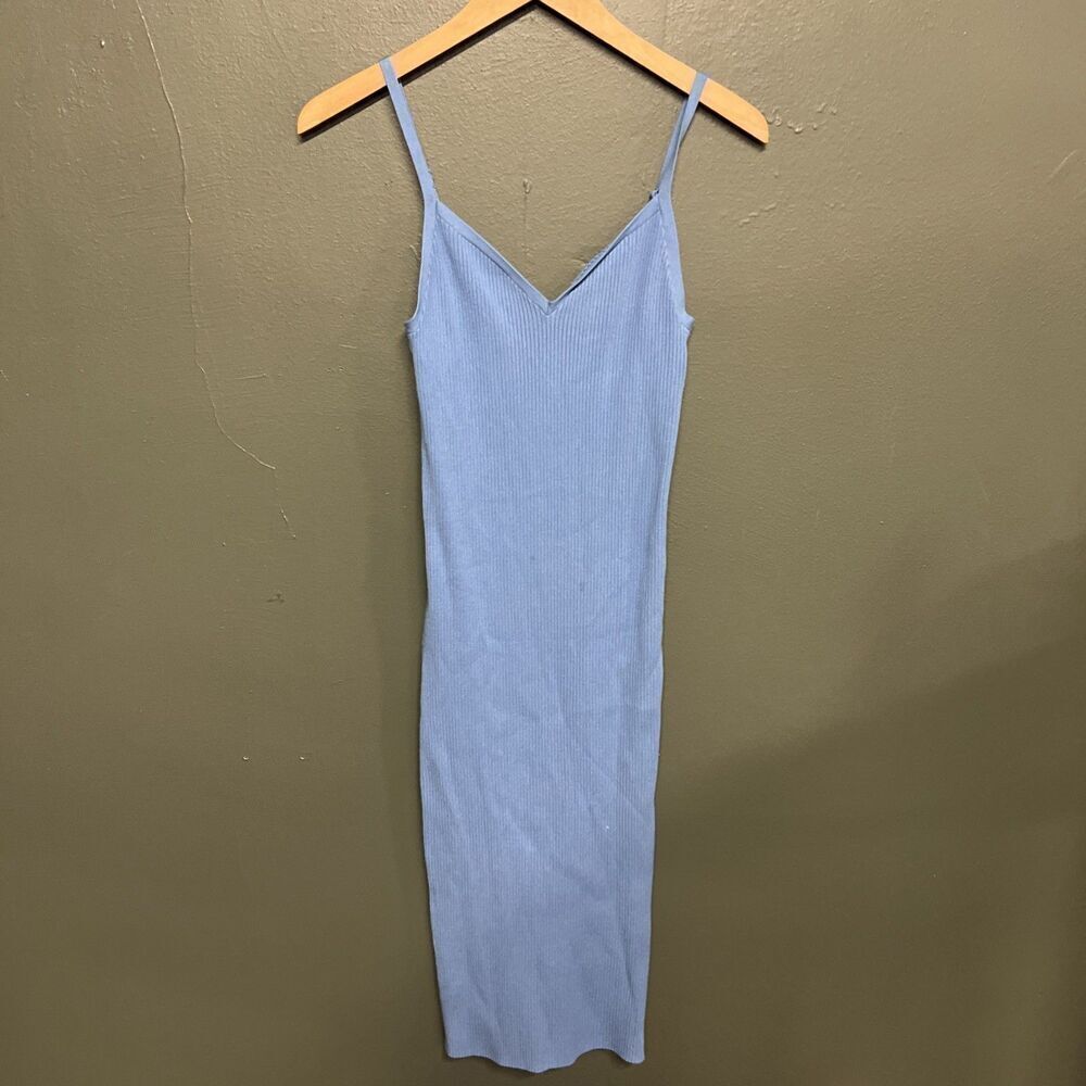 Aritzia Wilfred Knit Tank Sweater Dress Size Medium Bodycon Minimal